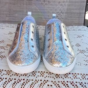 Gymboree glitter slip-on shoes